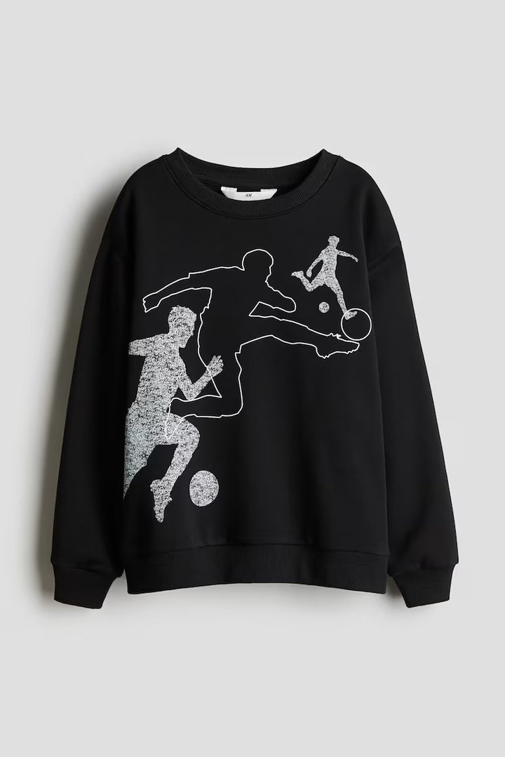 H&M Sweatshirt with Printed Motif