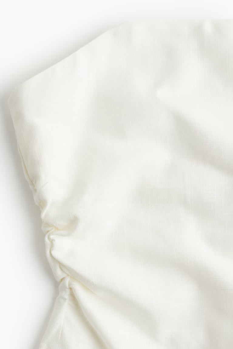H&M GATHERED CORSET-STYLE TOP