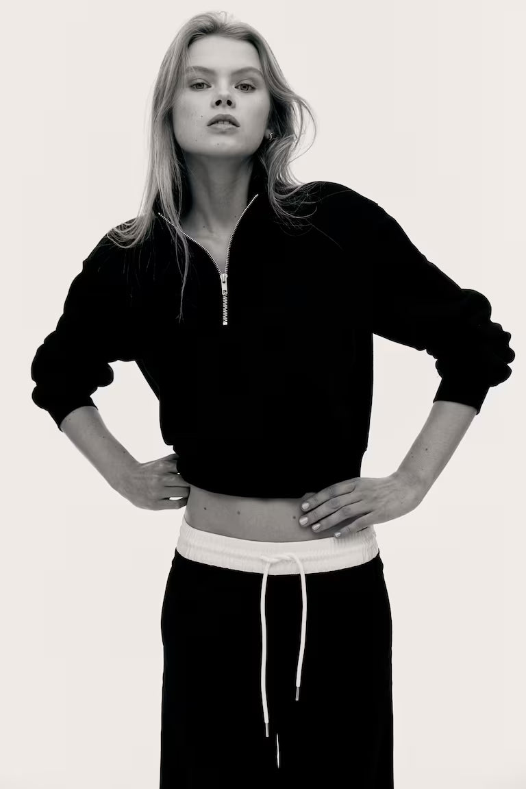 H&M HALF-ZIP SWEATSHIRT