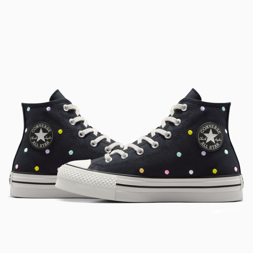 Converse Chuck Taylor All Star Lift Polka Dots Platform High Top
