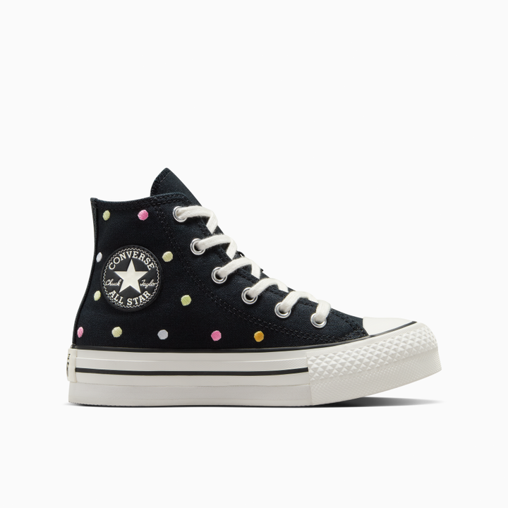 Converse Chuck Taylor All Star Lift Embroidered Polka Dots Platform High Top