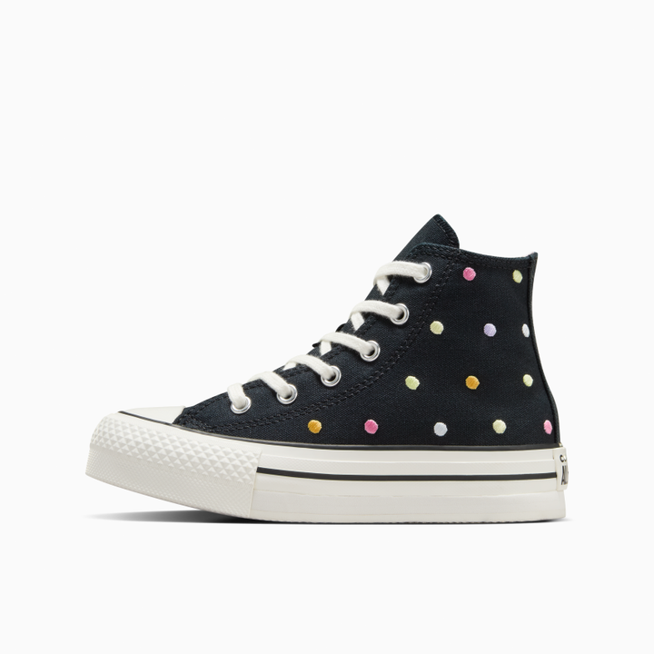Converse Chuck Taylor All Star Lift Embroidered Polka Dots Platform High Top