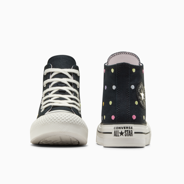 Converse Chuck Taylor All Star Lift Embroidered Polka Dots Platform High Top