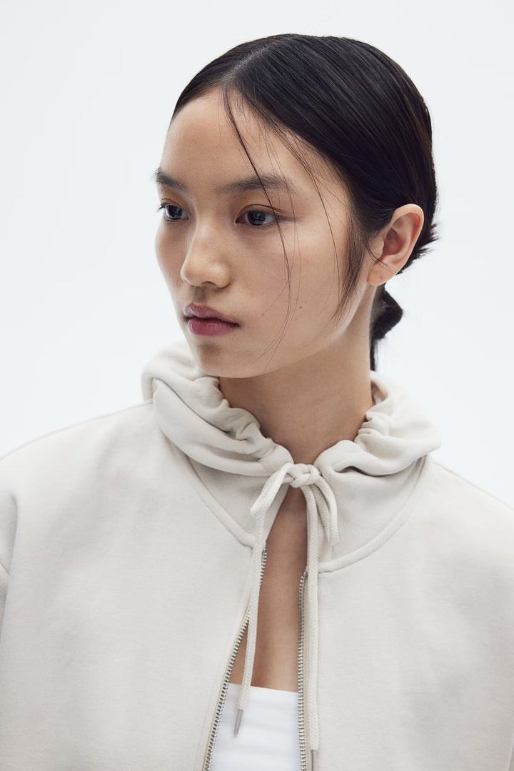 H&M Short Hooded Sweatshirt Jacket