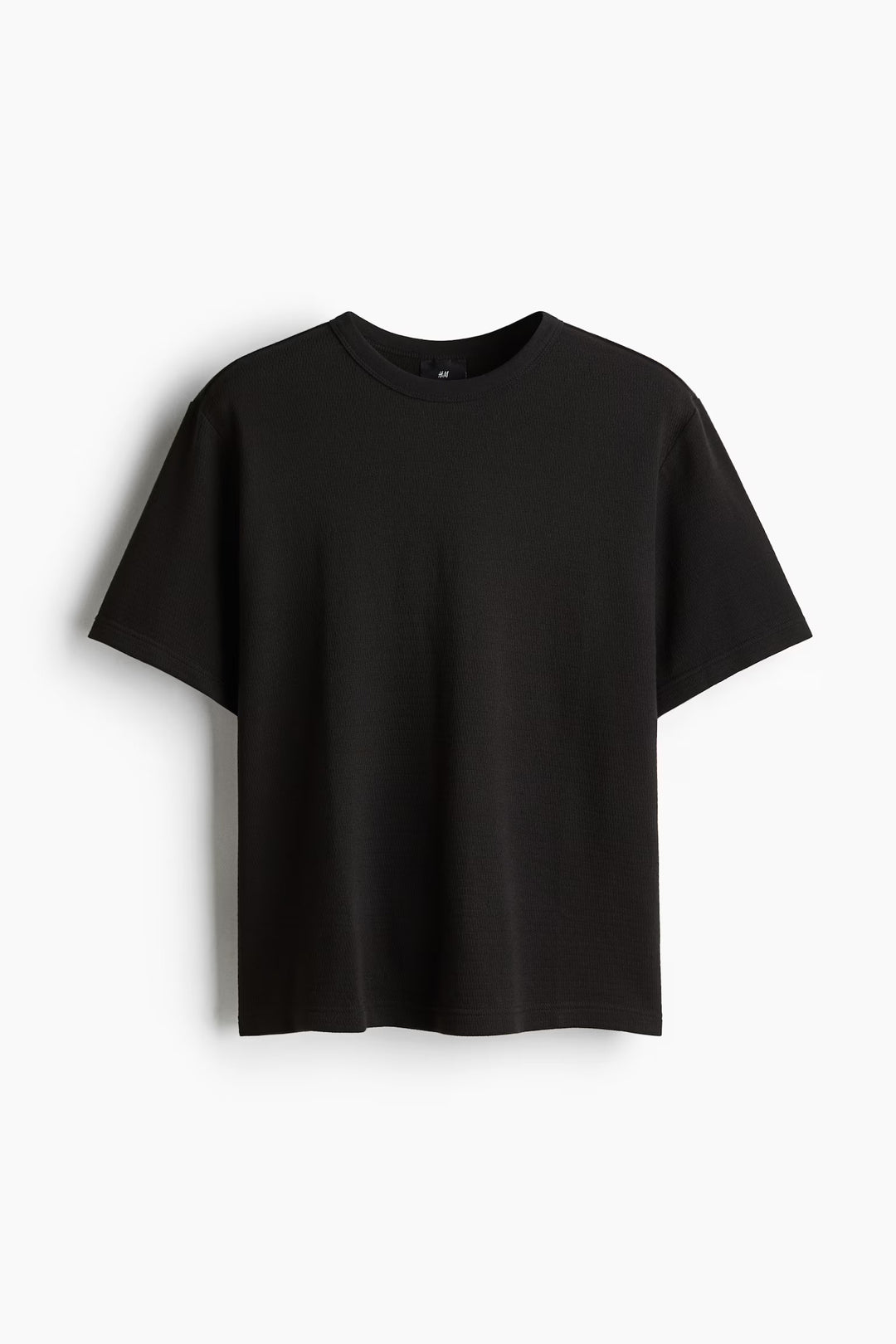 H&M Regular Fit Waffled T-Shirt