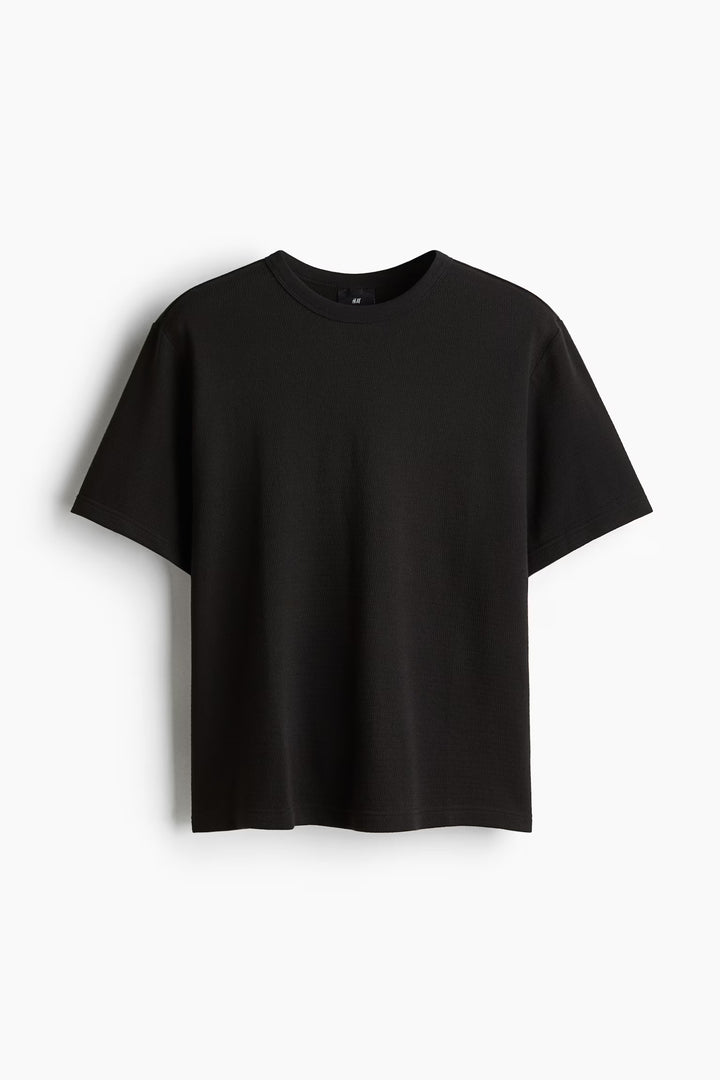 H&M Regular Fit Waffled T-Shirt