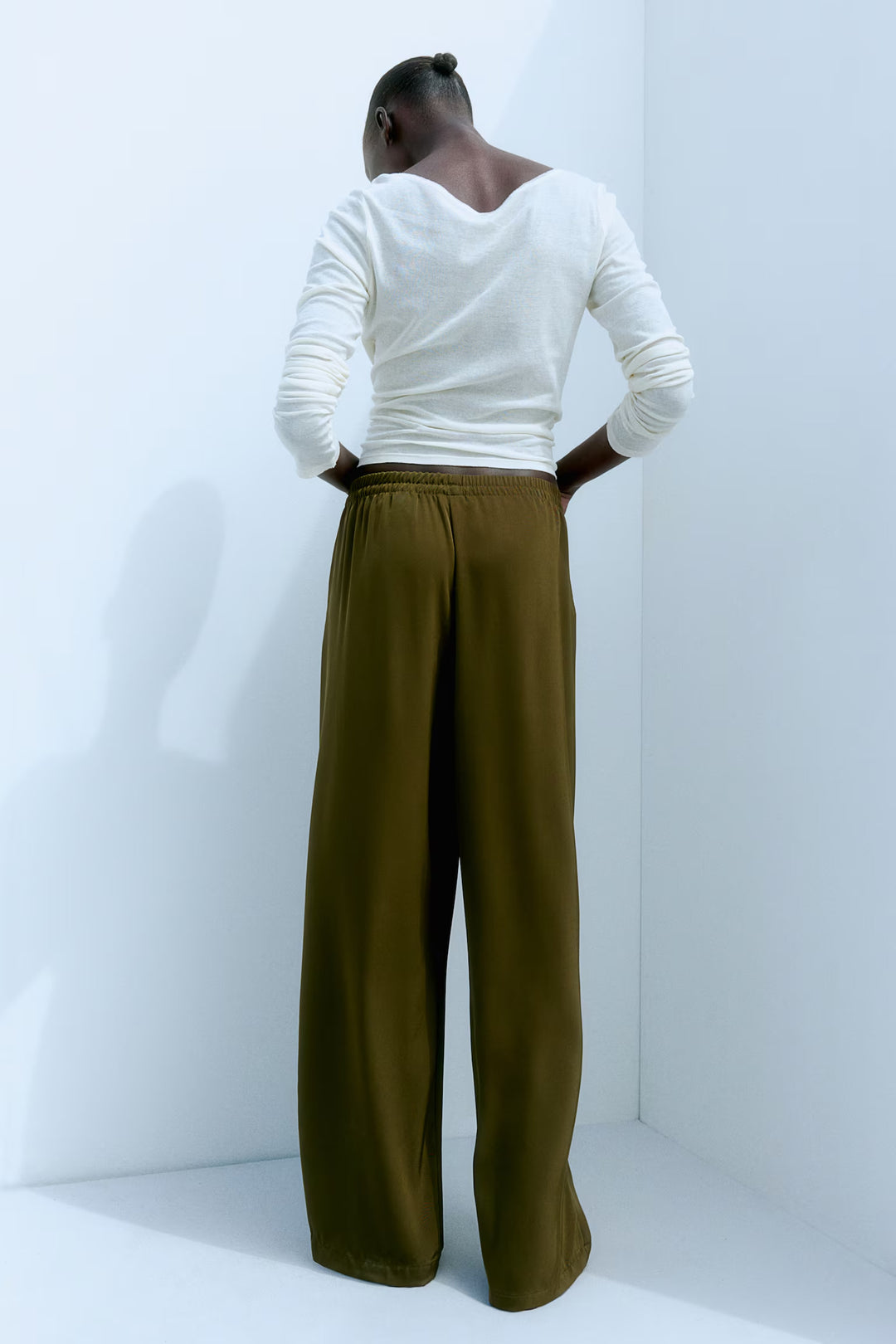 H&M Wide-cut Pull-on Pants