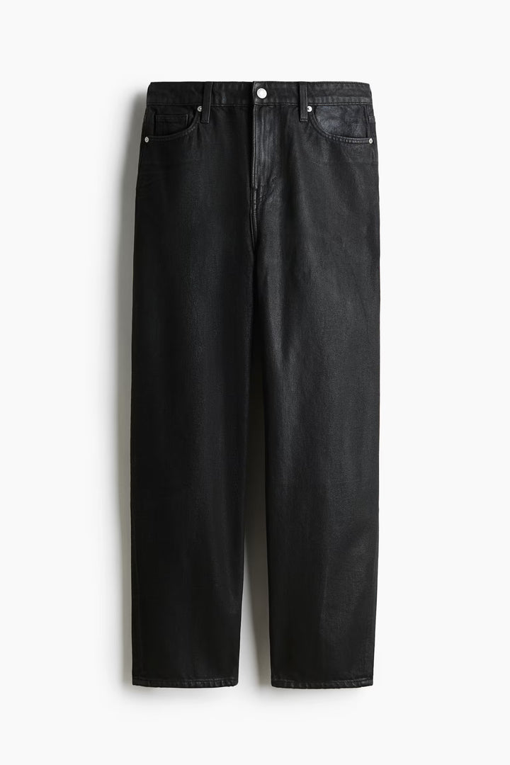 H&M High Rise Barrel Leg Jeans