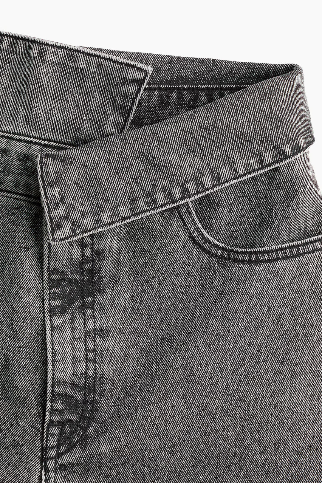 H&M Wide-Leg Paper-Bag Jeans