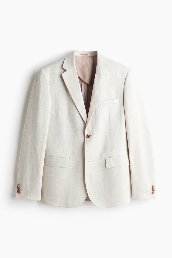 H&M Regular-Fit Linen-Blend Jacket