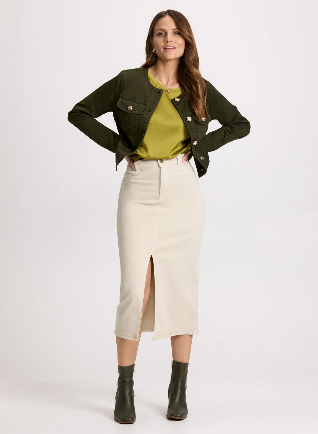 LAURA Cargo Pocket Denim Jacket