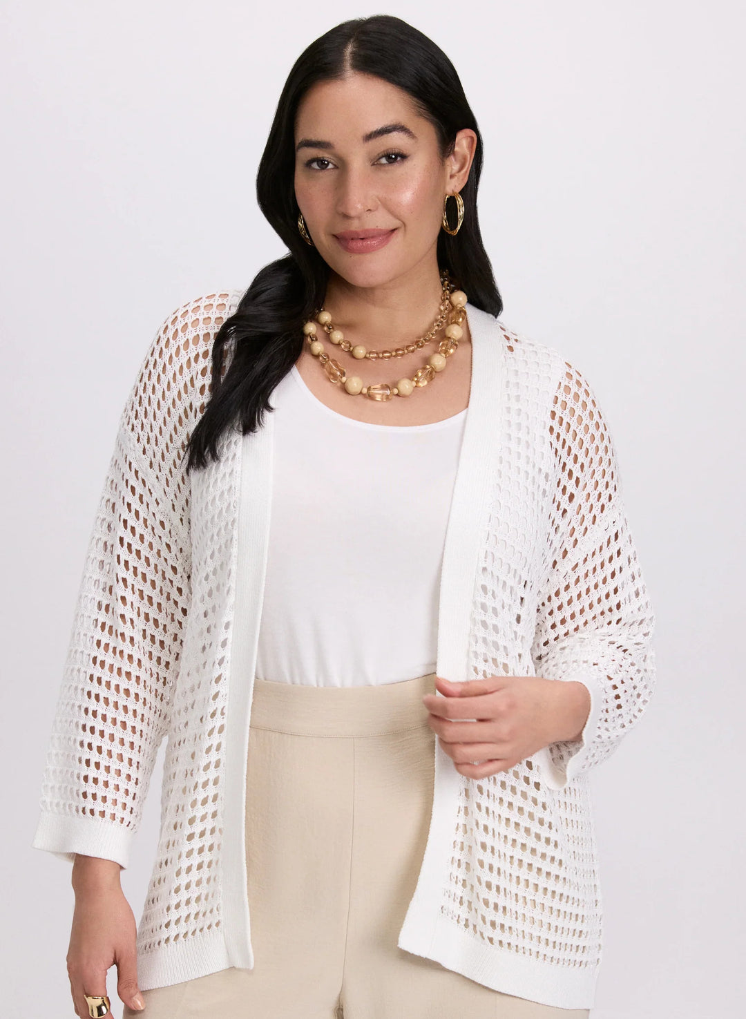LAURA Open Knit Cardigan