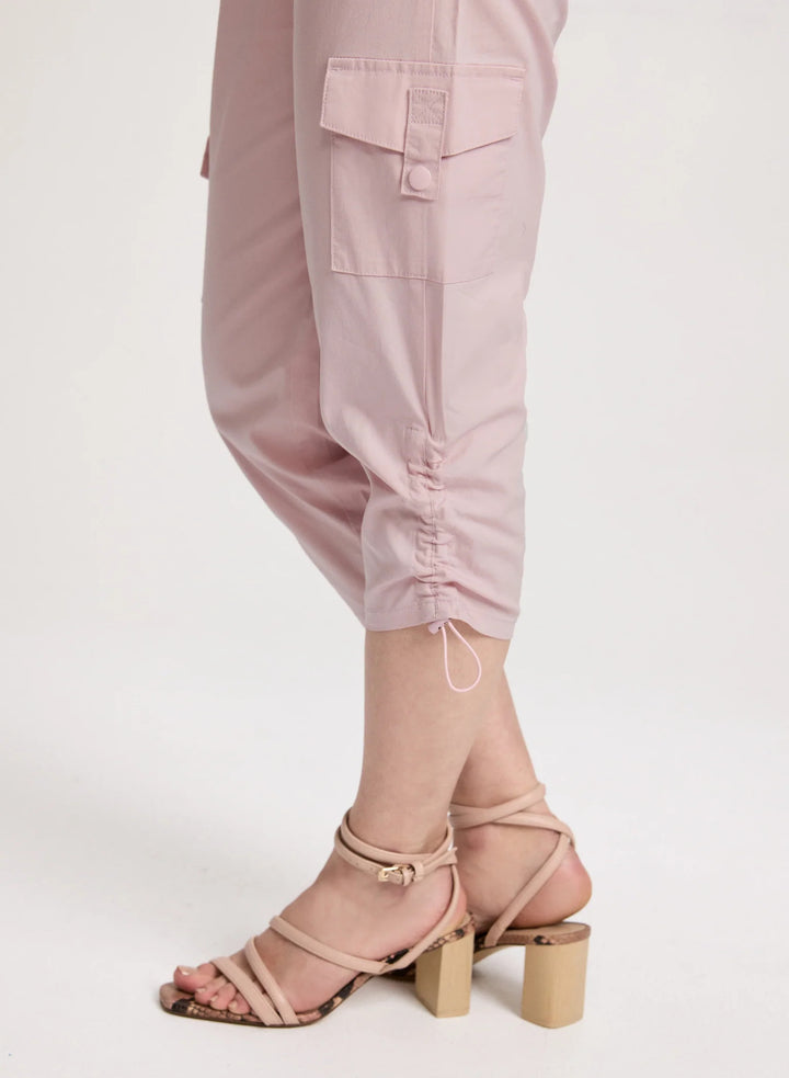 LAURA Cropped Drawstring Hem Cargo Pants