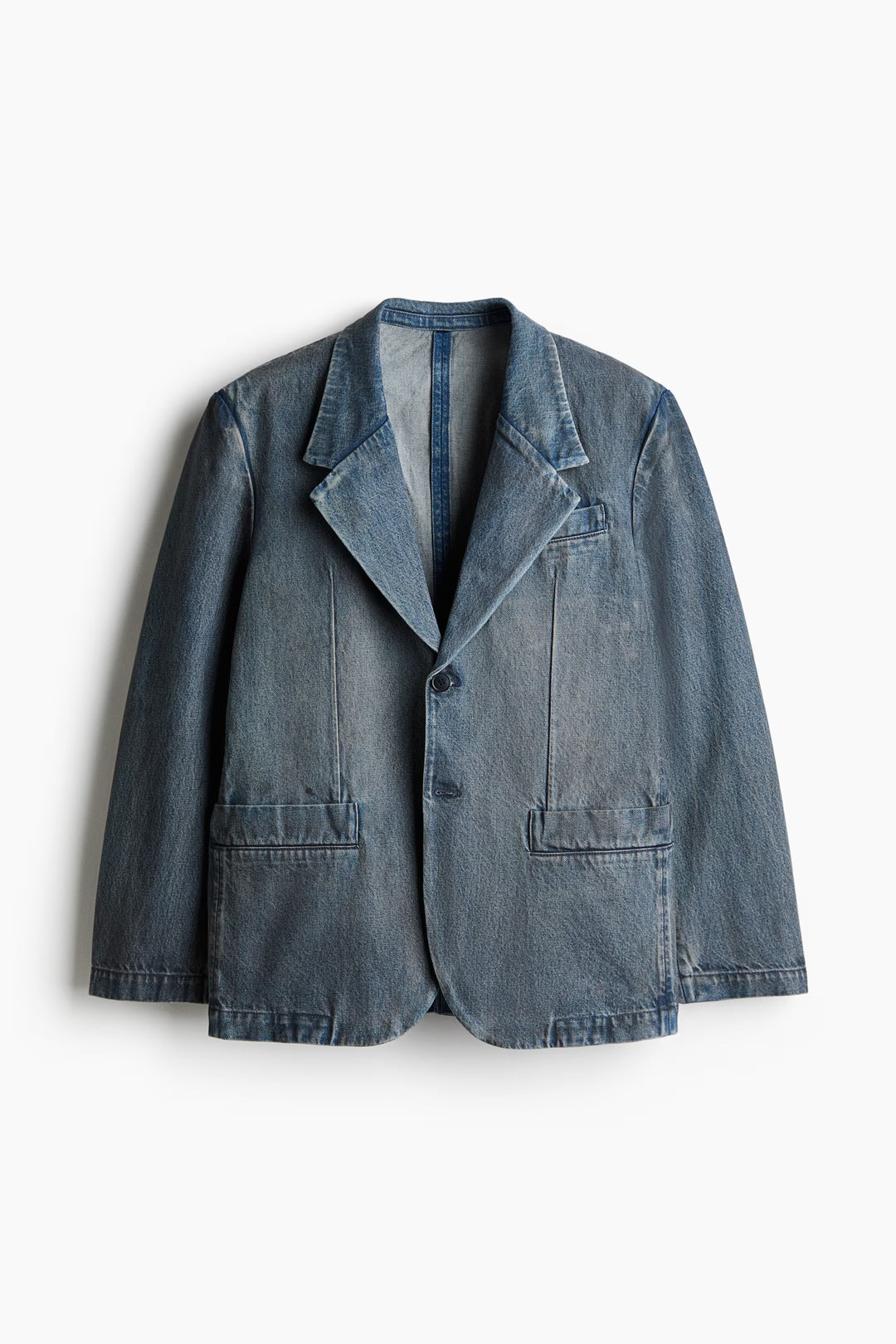 H&M Loose-Fit Denim Blazer
