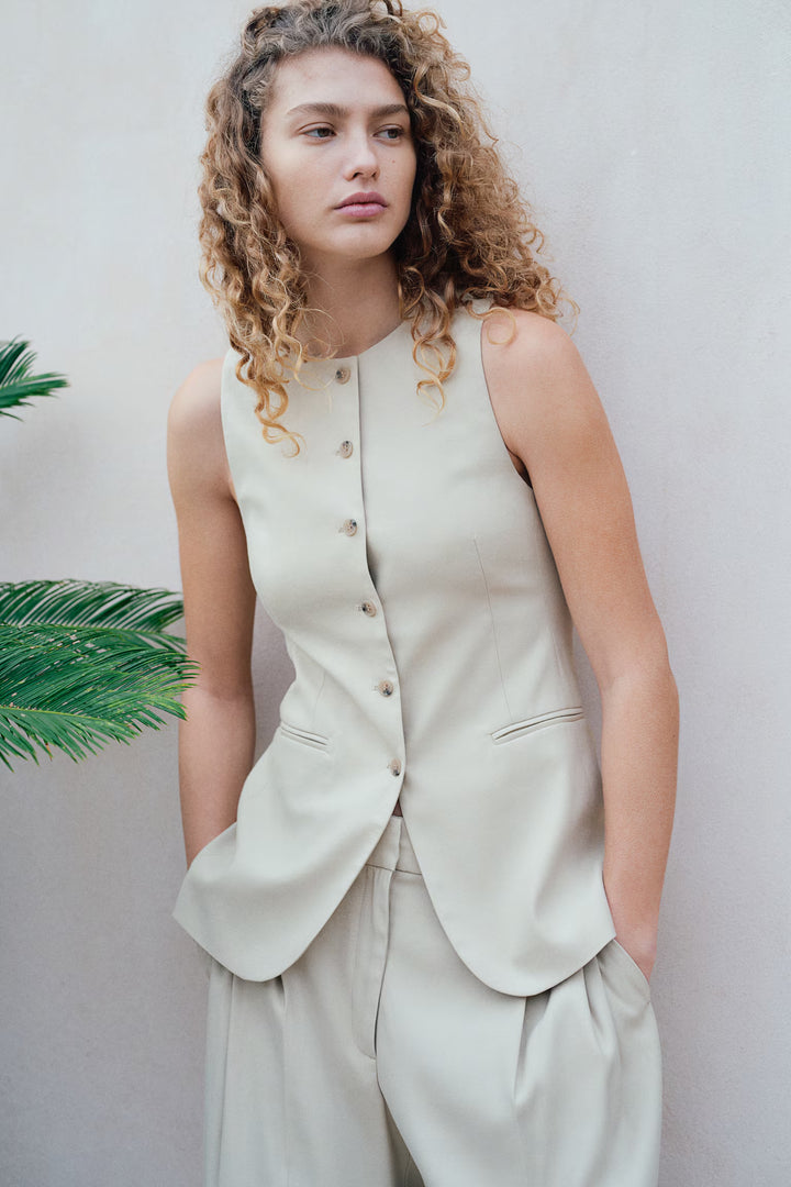 H&M Long Suit Vest