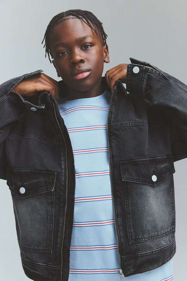 H&M Denim Jacket with Zipper