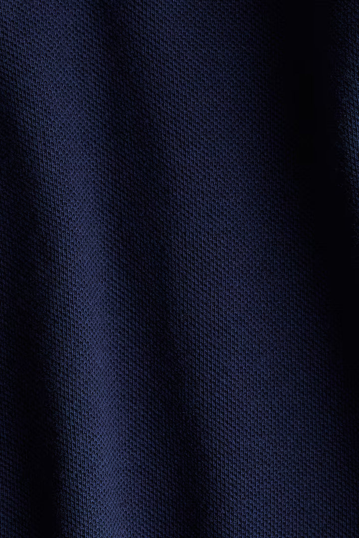 H&M Long-Sleeved Cotton Polo Shirt