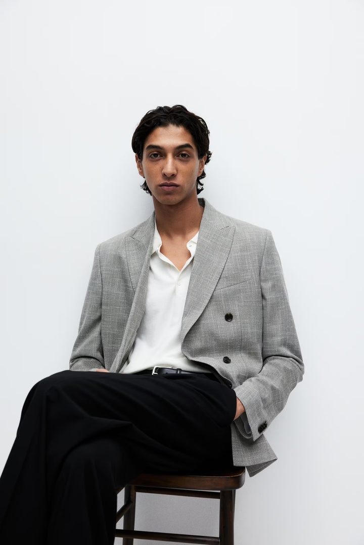 H&M Regular Fit Double-Breasted Jacket