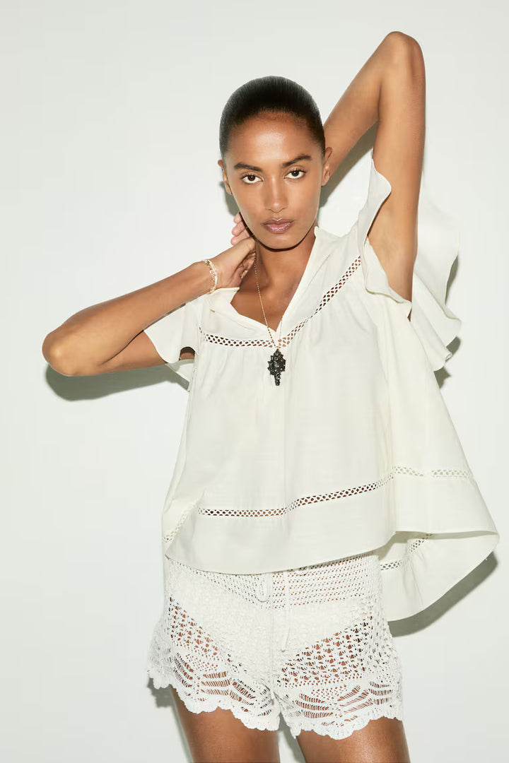H&M Dobby-Weave Blouse