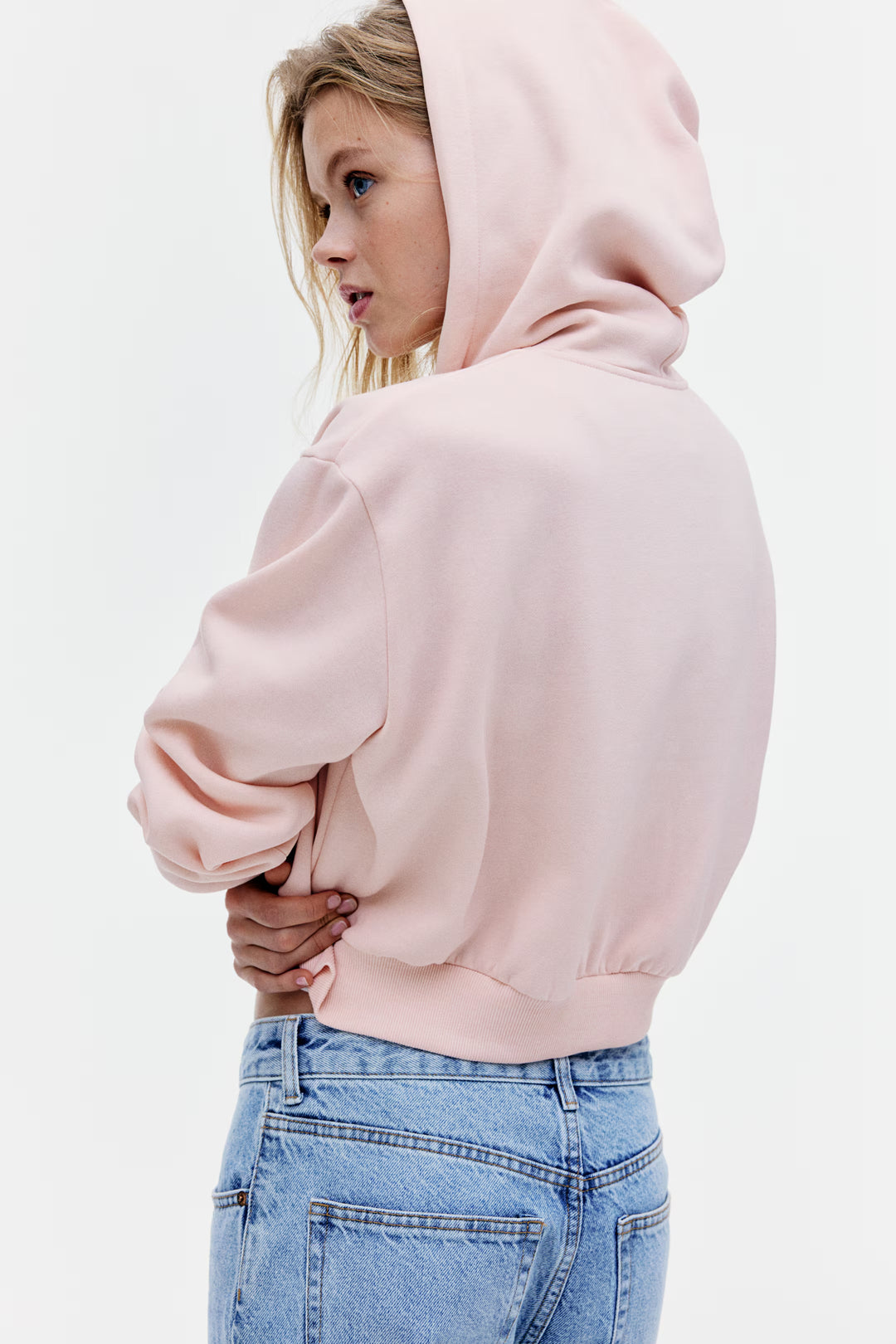 H&M Short Hooded Sweatshirt Jacket