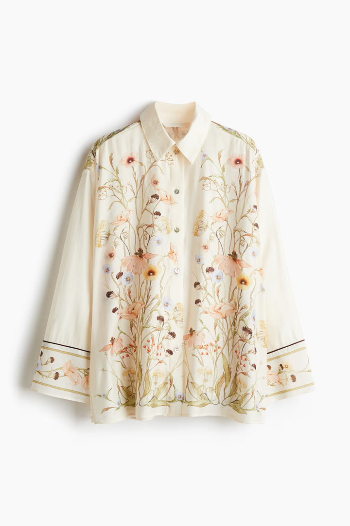 H&M Floral-Motif Shirt