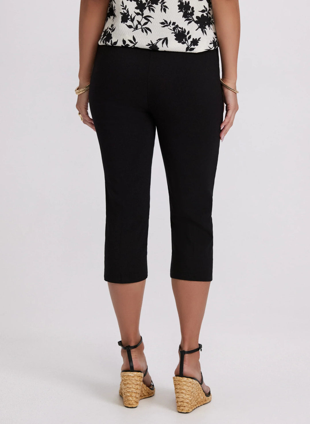 LAURA Bengaline Pull-On Capris