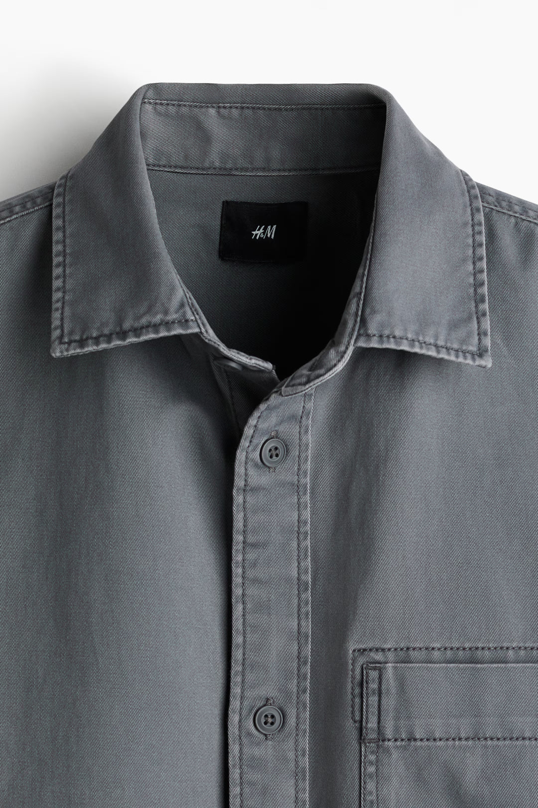 H&M Regular-Fit Twill Overshirt