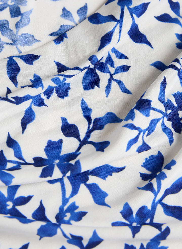 LAURA Floral Draped Top
