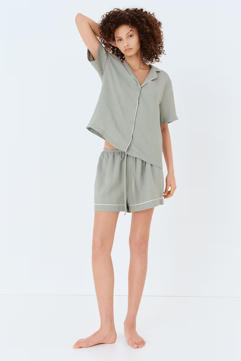 H&M Linen-Blend Pajamas