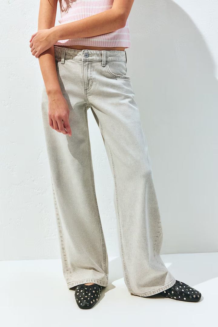 H&M Wide Leg Low Jeans