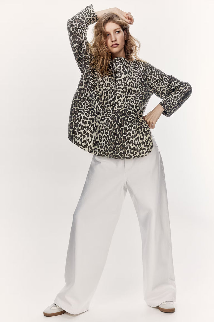 H&M Pullover Twill Blouse