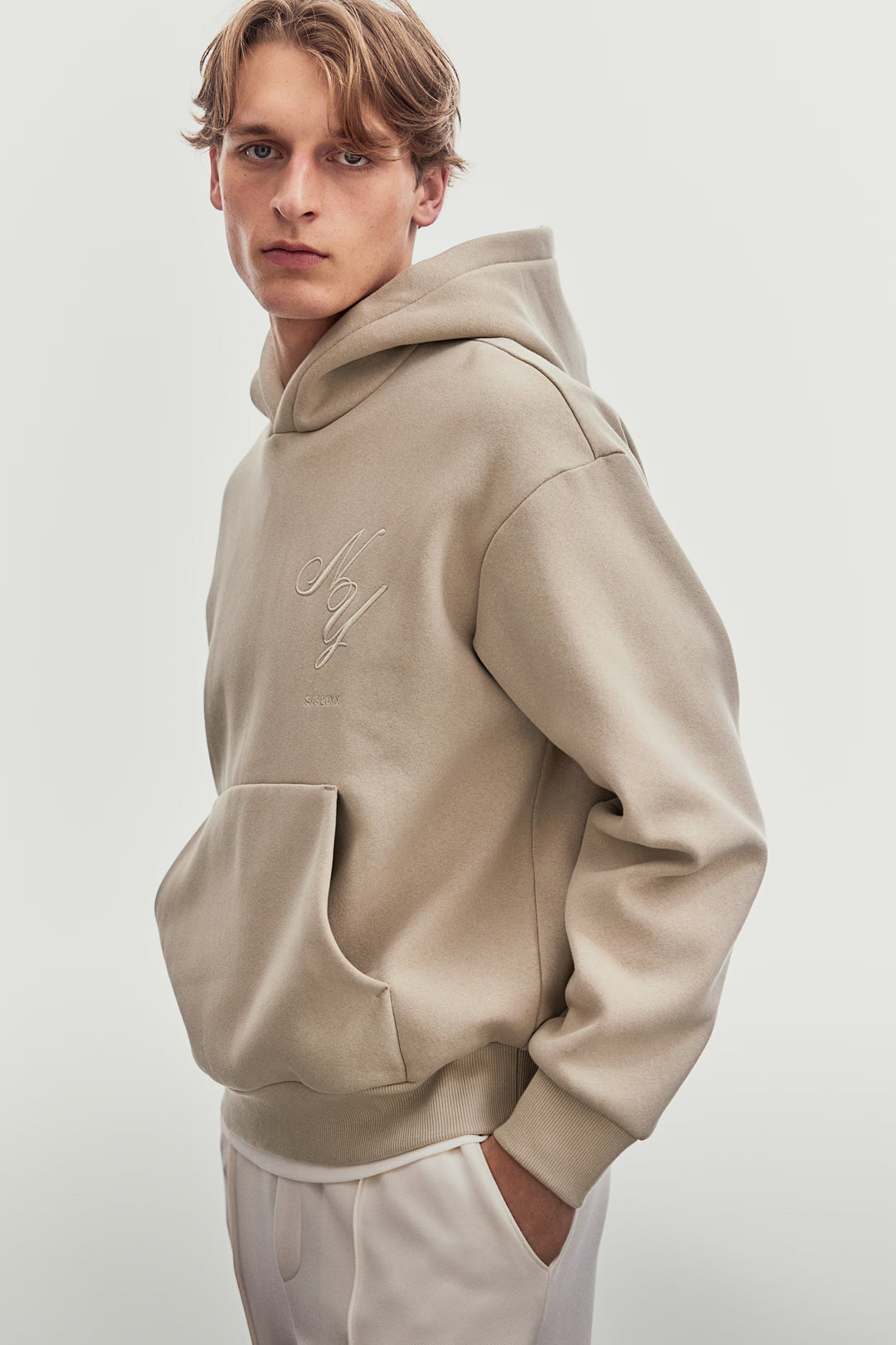 H&M Loose-Fit Printed Hoodie