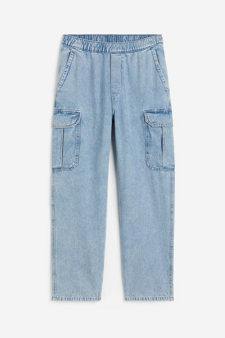 H&M Loose Cargo Denim Joggers