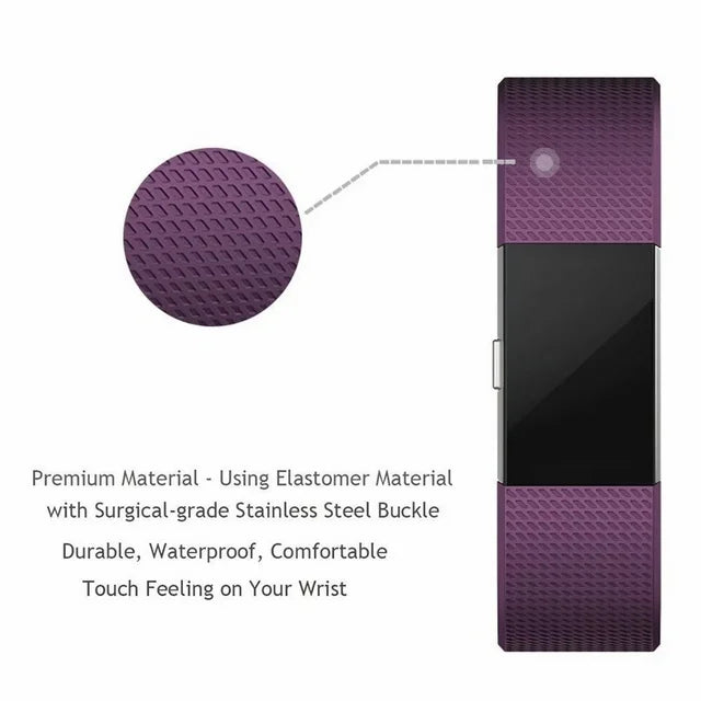 POY Fitbit Charge 2 Bands Adjustable Replacement Small Wristbands Band for Fitbit Charge 2 (Small, Purple)