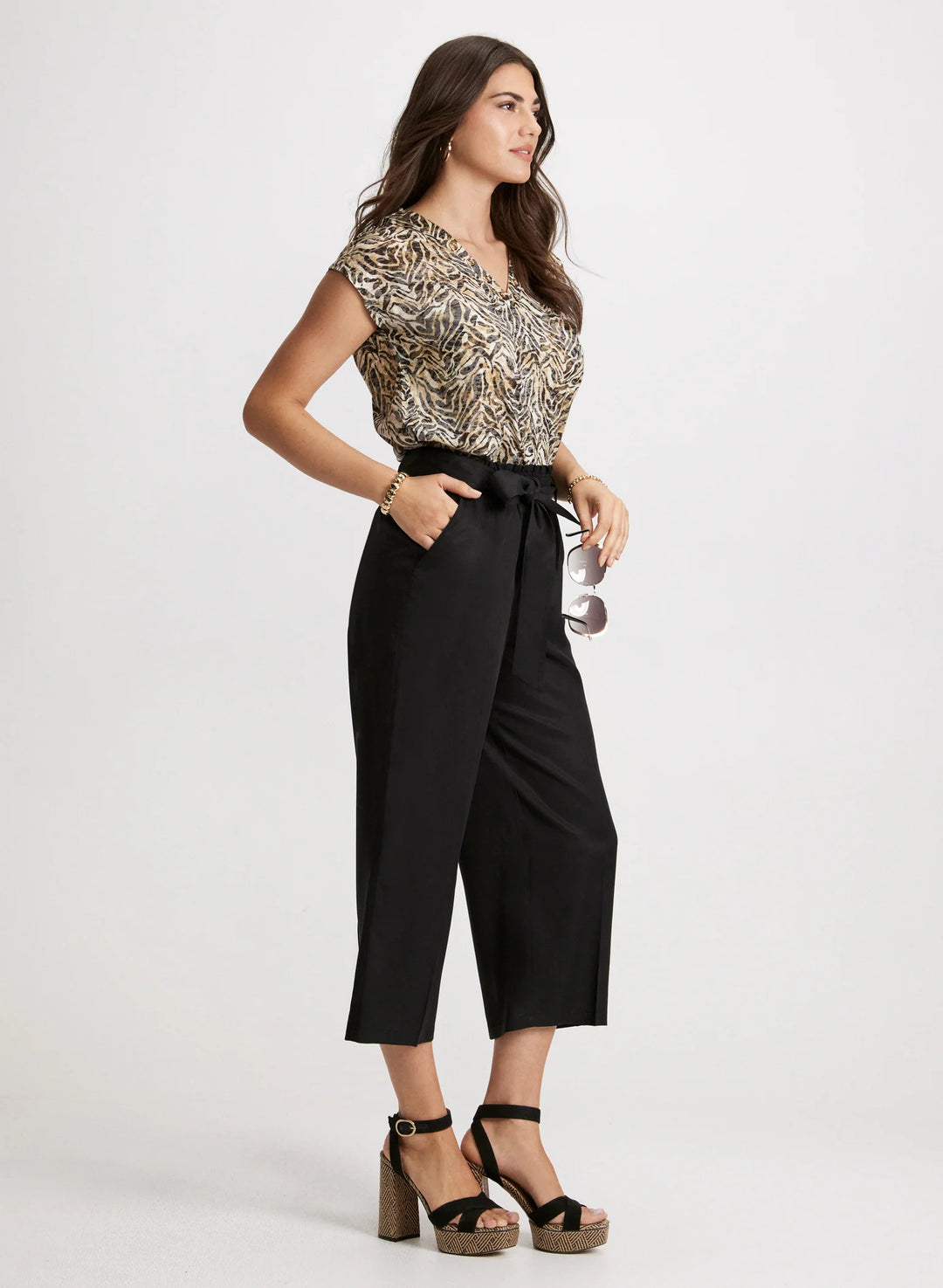 LAURA Pull-On Tencel Capris