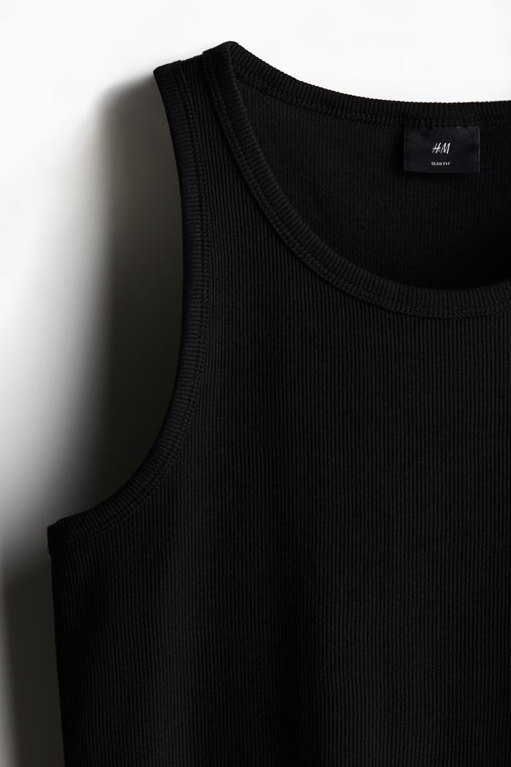 H&M Slim Fit Ribbed Tank Top