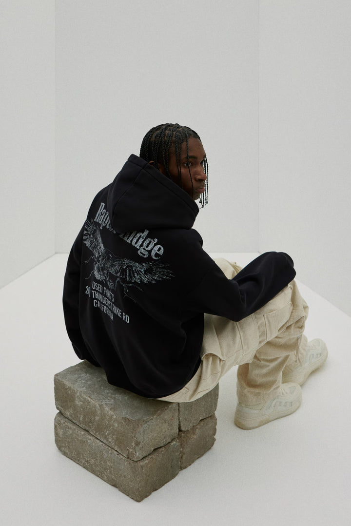 H&M Loose Fit Printed Hoodie