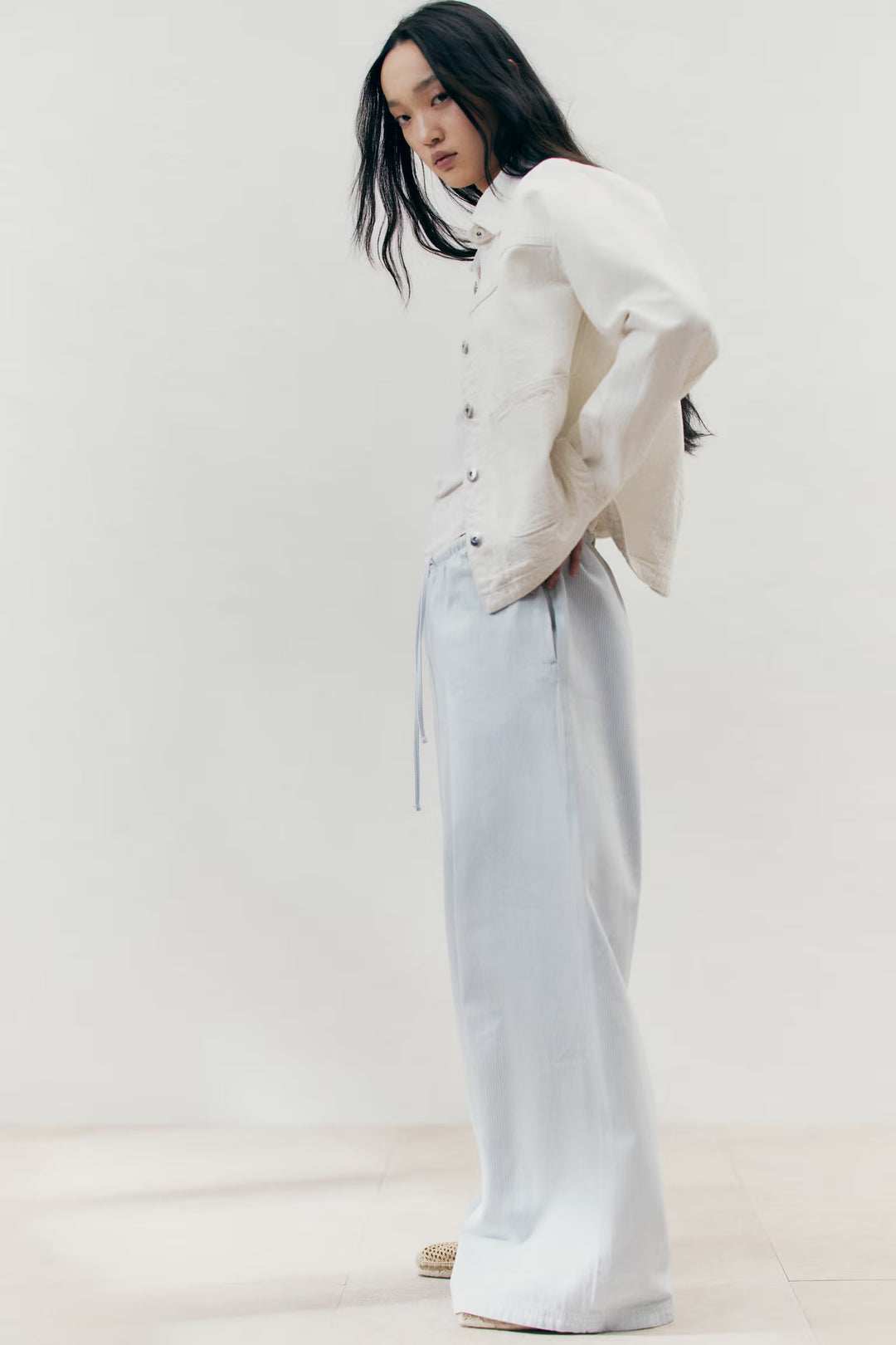 H&M Denim Drawstring Pants