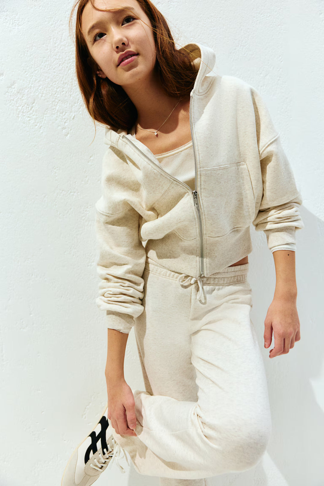 H&M Short Hooded Sweatshirt Jacket