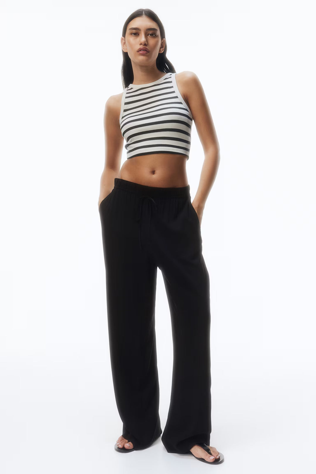 H&M Viscose Drawstring Pants