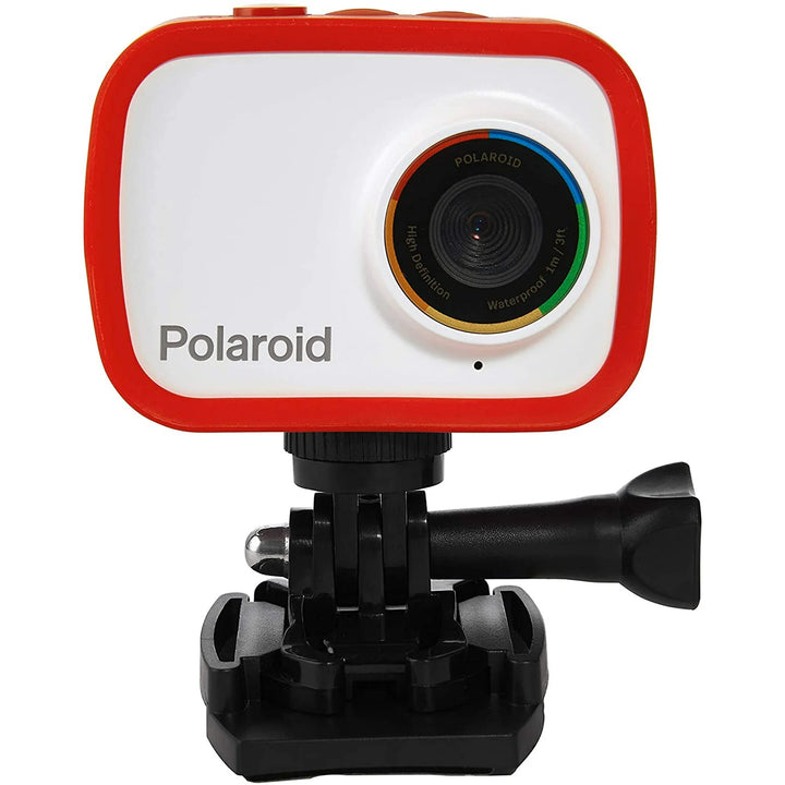 Polaroid Sport Action Camera 720p 12.1mp, Waterproof, Rechargeable Battery, Mounting Accessories