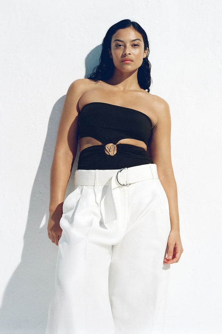 H&M Padded-Cup Bandeau Swimsuit