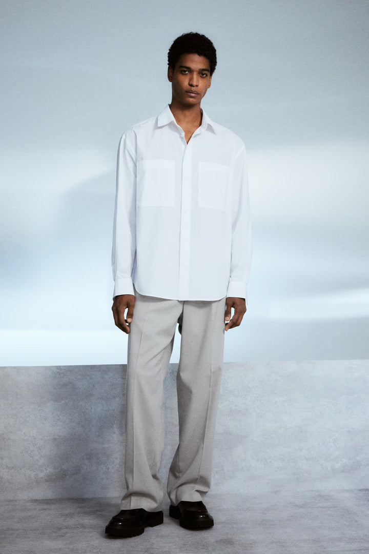 H&M Loose Fit Poplin Shirt