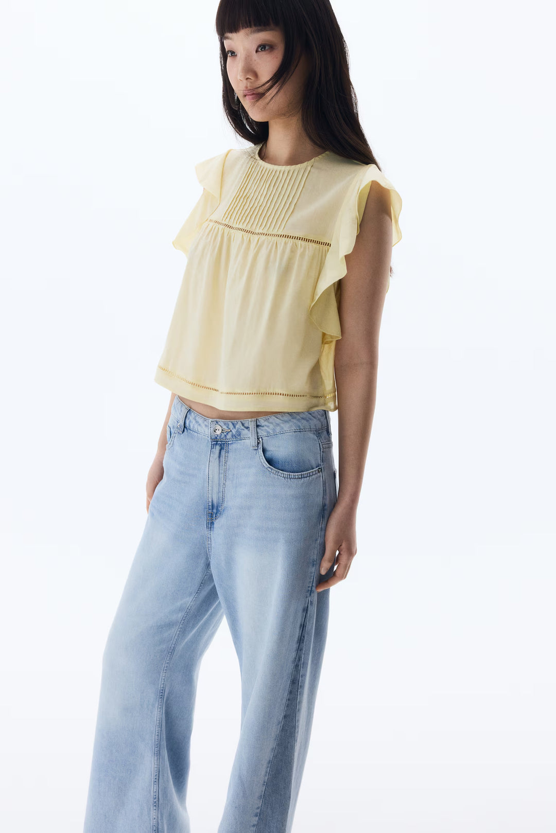H&M Flutter-Sleeved Blouse