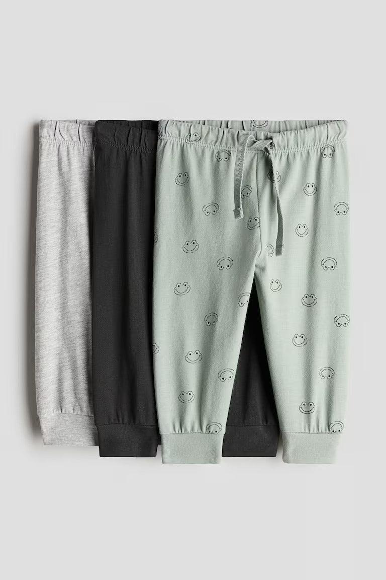 H&M 3-pack Cotton Jersey Joggers