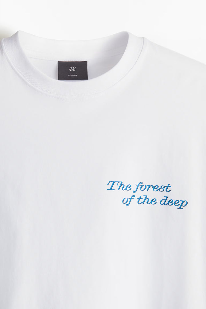 H&M Loose Fit Printed T-shirt