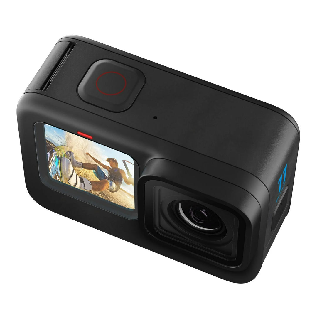 GoPro HERO11 Black (New) - 27MP Waterproof Camera with 5.3K Video + 64GB Card and DigiNerds 50-piece Action Kit