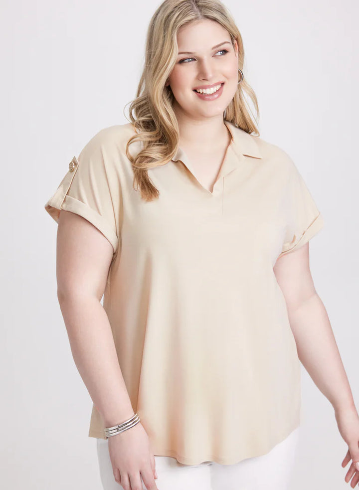 LAURA Polo Collar T-Shirt