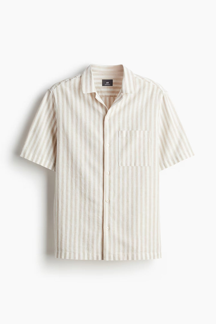 H&M Regular Fit Linen-blend Shirt