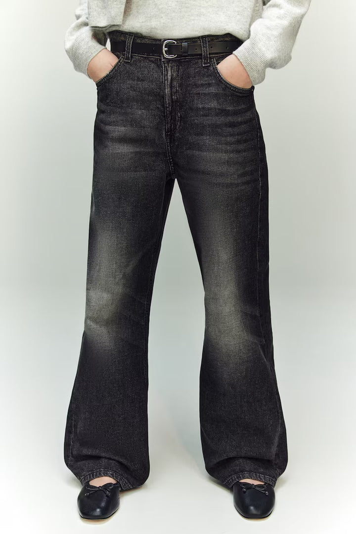 H&M Baggy Fit Bootcut Leg Jeans